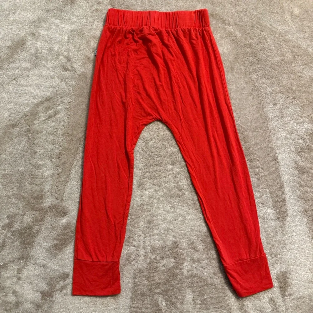 Birdie Bean Kids 4T Bamboo Pajama Set Valentines Dinosaur Blue Red Long Sleeve